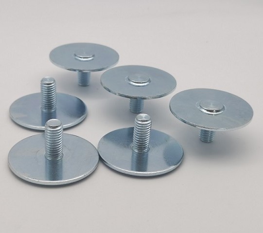 Pino de placa base rosqueado zincado M10